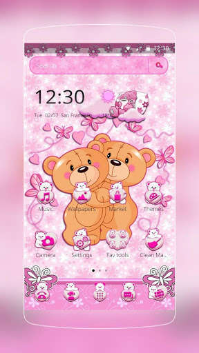 Play APK Cute Teddy Bear Theme  and enjoy Cute Teddy Bear Theme with UptoPlay bear.cute.cartoon.thema