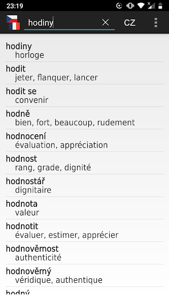Play APK Czech - French offline dict.  and enjoy Czech - French offline dict. with UptoPlay com.dic_o.dico_cze_fra