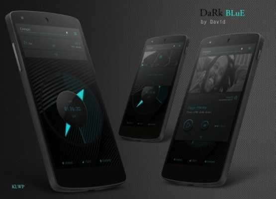 Play DaRk bLuE for KLWP 