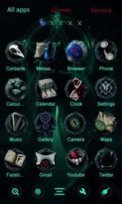 Play Dark Magic GO Launcher 