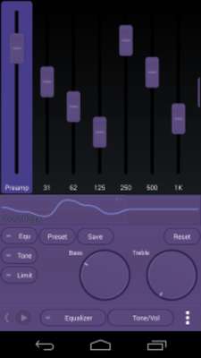 Play DarkSlateBlue Poweramp Skin 
