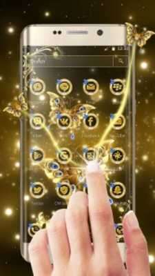 Play Dazzling Gold Butterfly 2d Theme 