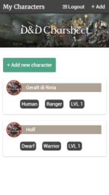 Play D&D Charsheet 5e 