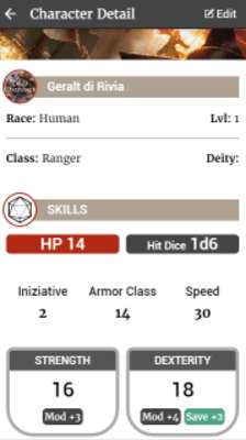 Play D&D Charsheet 5e 