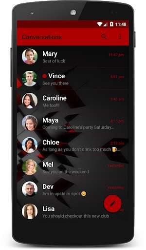 Play APK Deep Red Night Theme (chomp)  and enjoy Deep Red Night Theme (chomp) with UptoPlay com.p1.chompsms.themes.deep_red_night_theme