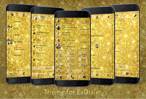 Play APK Dialer Glitter Gold Theme  and enjoy Dialer Glitter Gold Theme with UptoPlay com.modoohut.dialer.theme.glittergoldglass