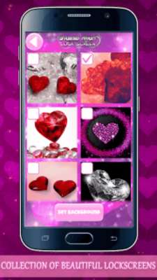 Play Diamond Hearts Lock Screen 
