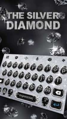 Play Diamond Keyboard Theme & Silver Diamond Keyboard 