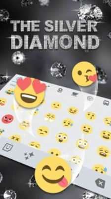 Play Diamond Keyboard Theme & Silver Diamond Keyboard 