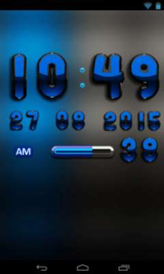 Play DIgi Clock Black Blue widget Play DIgi Clock Black Blue widget