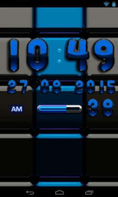 Play DIgi Clock Black Blue widget Play DIgi Clock Black Blue widget