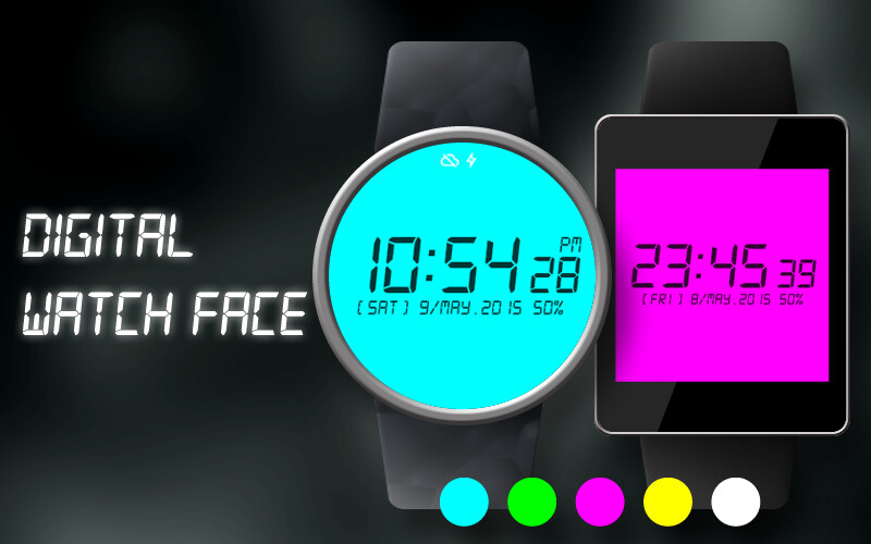 Play APK Digital Watch Face Free  and enjoy Digital Watch Face Free with UptoPlay com.rooty_pict.digital_watch_face_free