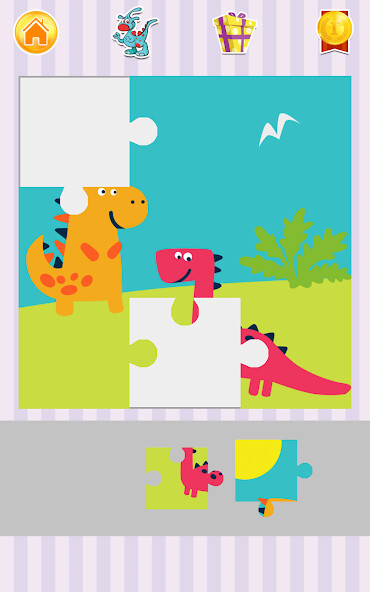 Play APK Dino Jigsaw Puzzles  and enjoy Dino Jigsaw Puzzles with UptoPlay com.foxi.studios.DinoJigsawPuzzles