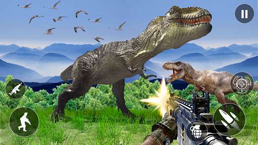 Play APK Dinosaur Hunter 2018 Free  and enjoy Dinosaur Hunter 2018 Free with UptoPlay com.mentors.survival.island.dino.hunter.free