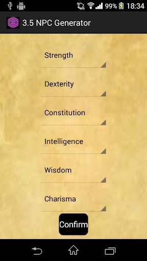 Play APK DnD 3.5 NPC Generator  and enjoy DnD 3.5 NPC Generator with UptoPlay dnd.projects.mynpcgenerator