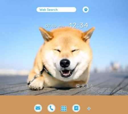 Play Dog Wallpaper　Shiba Inu Maru 