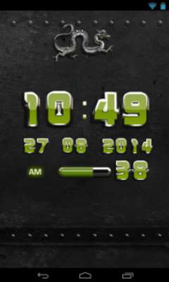 Play dragon digital clock olive 