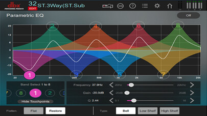 Play APK DriveRack PA2 Control  and enjoy DriveRack PA2 Control with UptoPlay com.harman.hsp.pa2
