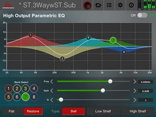 Play APK DriveRack PA2 Control  and enjoy DriveRack PA2 Control with UptoPlay com.harman.hsp.pa2