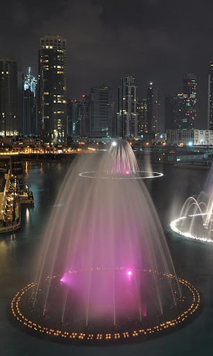 Play Dubai Fountain Live Wallpaper 