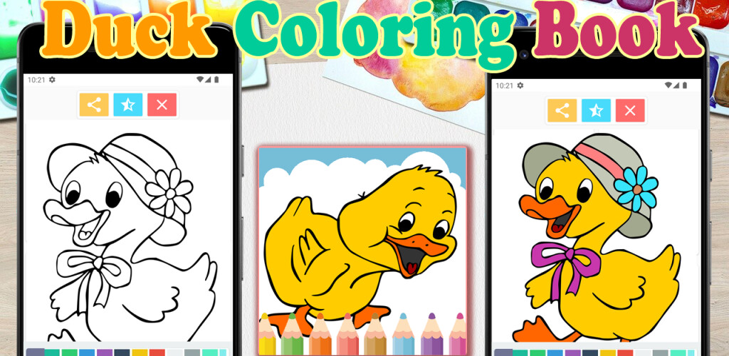 Play Duck Coloring Book 