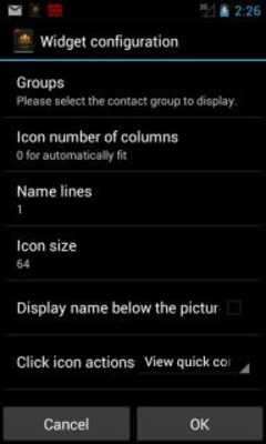 Play DW Contacts widget 