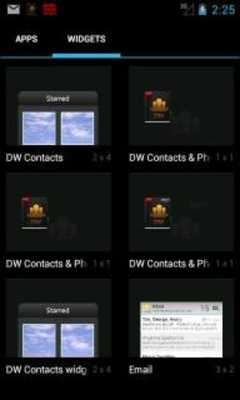 Play DW Contacts widget 