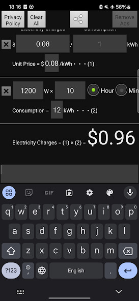 Play Electricity calculator 