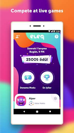 Play APK Eleq - Live Trivia  and enjoy Eleq - Live Trivia with UptoPlay com.trivia.eleq
