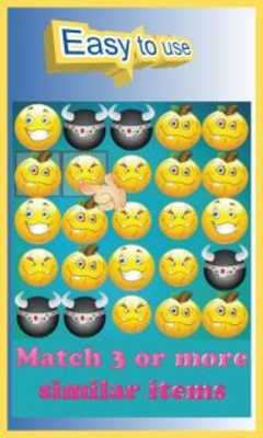Play Emoji Match 3 Puzzle Game 