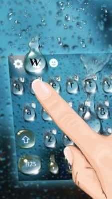 Play Emoji Rain Drops Keyboard Theme 
