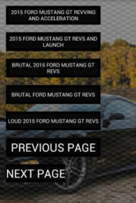 Play Engine sounds of Ford Mustang 