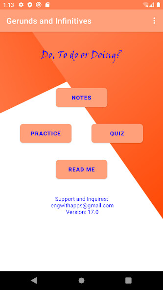 Play APK ENGLISH GERUND and INFINITIVE and enjoy ENGLISH GERUND and INFINITIVE with UptoPlay com.em.emquizzes.do_or_doing Play APK ENGLISH GERUND and INFINITIVE and enjoy ENGLISH GERUND and INFINITIVE with UptoPlay com.em.emquizzes.do_or_doing