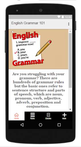 Play APK English Grammar 101  and enjoy English Grammar 101 with UptoPlay learn.english.grammar.rules.sivaapps