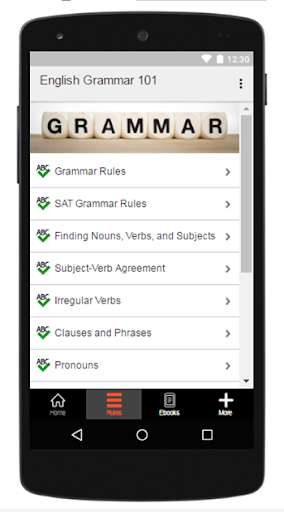 Play APK English Grammar 101  and enjoy English Grammar 101 with UptoPlay learn.english.grammar.rules.sivaapps