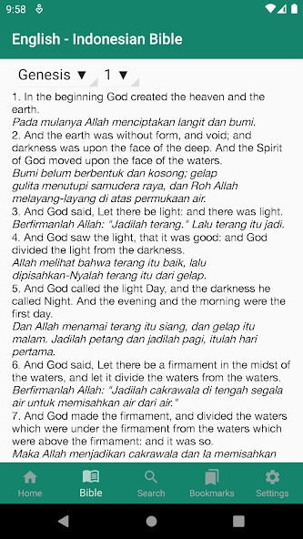 Play English <->  Indonesian Bible  and enjoy English <->  Indonesian Bible with UptoPlay