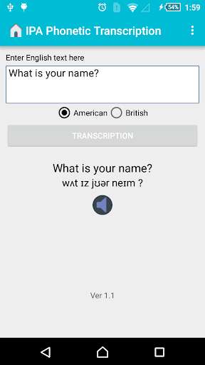 Play APK English Text to Phonetic  and enjoy English Text to Phonetic with UptoPlay com.mr_tien.ipaphonetictranscription