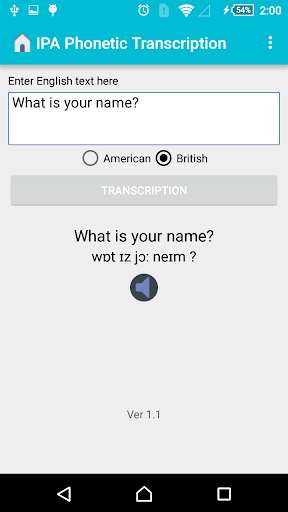 Play APK English Text to Phonetic  and enjoy English Text to Phonetic with UptoPlay com.mr_tien.ipaphonetictranscription