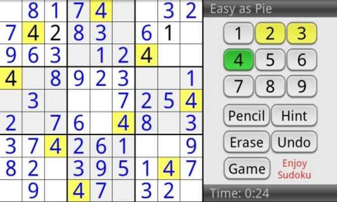 Play Enjoy Sudoku 