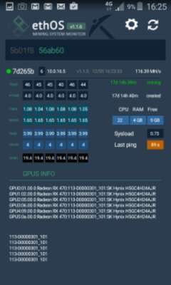 Play ethOS - Mining System Monitor 