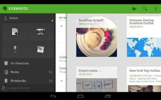 Play Evernote For Android Play Evernote For Android