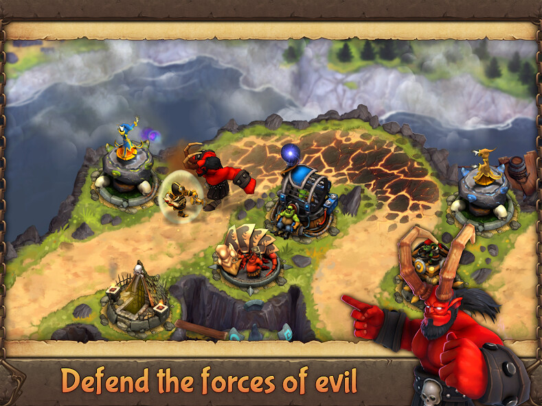 Play APK Evil Defenders  and enjoy Evil Defenders with UptoPlay ru.crazypanda.EvilDefendersFree