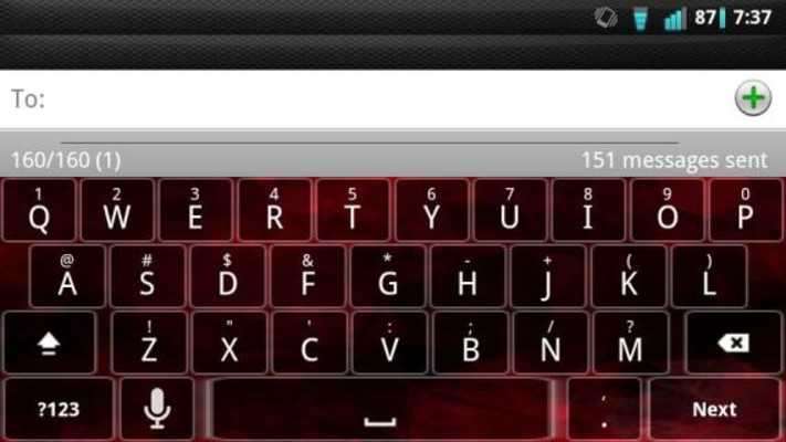 Play Evil Red Keyboard Skin 