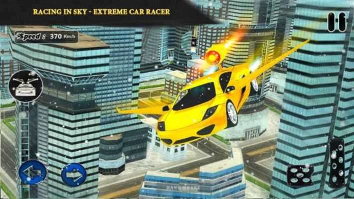 Play Extreme Flying Car Driving 3D 