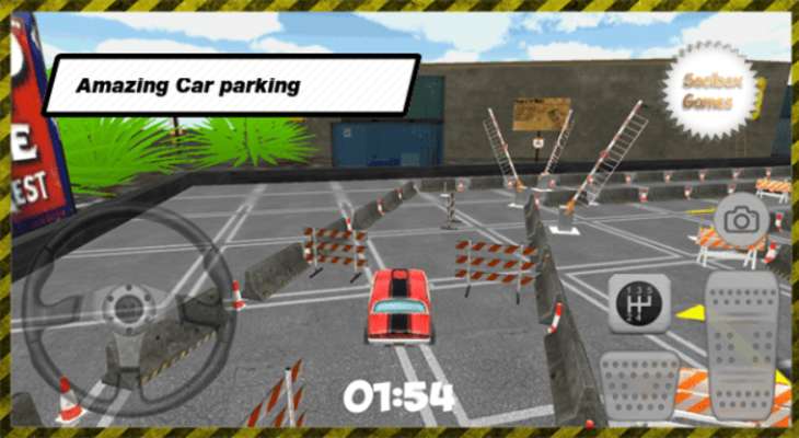 Play Extreme Red Car Parking 