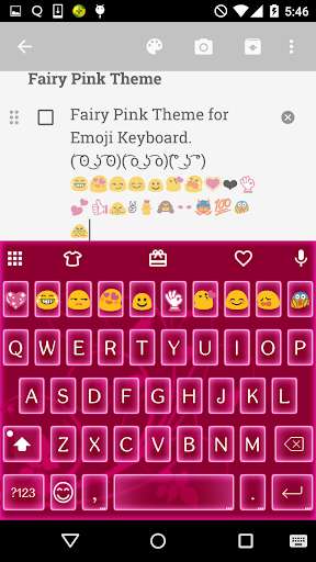 Play APK Fairy Pink Emoji Keyboard  and enjoy Fairy Pink Emoji Keyboard with UptoPlay com.kkkeyboard.emoji.keyboard.theme.FairyPink