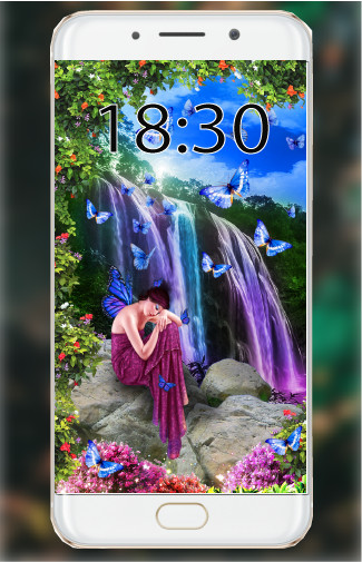Play APK Fairy Wallpaper  and enjoy Fairy Wallpaper with UptoPlay com.fairywallpaper.fairypictures.cute.fairies.art.blue.wings.girly.hd.beautiful.funny.girls.green.background