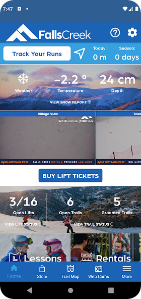 Play APK Falls Creek  and enjoy Falls Creek with UptoPlay com.resortstapped.FALLSCREEK