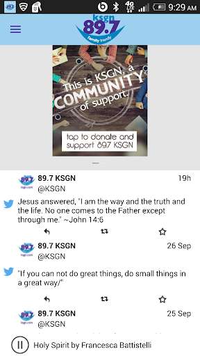 Play APK Family Friendly 89.7 KSGN  and enjoy Family Friendly 89.7 KSGN with UptoPlay com.jacobsmedia.KSGN