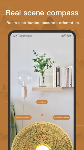 Play APK Feng Shui Compass  and enjoy Feng Shui Compass with UptoPlay com.thaidang.battrach_phongthuy